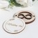 Wedding day rings stand for a magnet, round