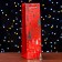 Package laminated for a bottle "Christmas trees" luxury 11 x 38 x 11 cm