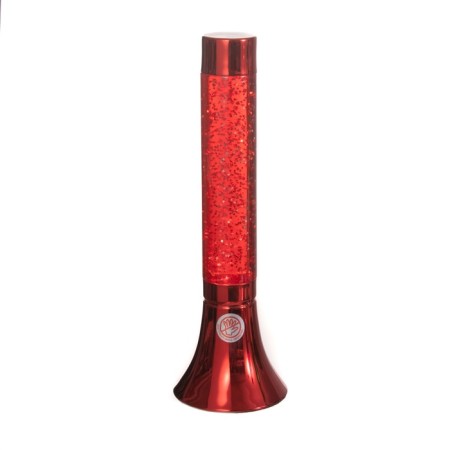Lava-lamp "cylinder" 1x30W E14-R39 (sparkles) red 12x12x37cm-7