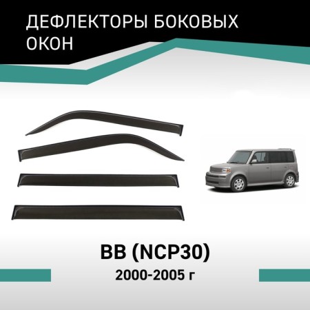 Defly window deflectors for Toyota BB (NCP30), 2000-2005