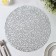 Set of serving napkins on the table "Manifik", d = 38 cm, 4 pcs, silver color