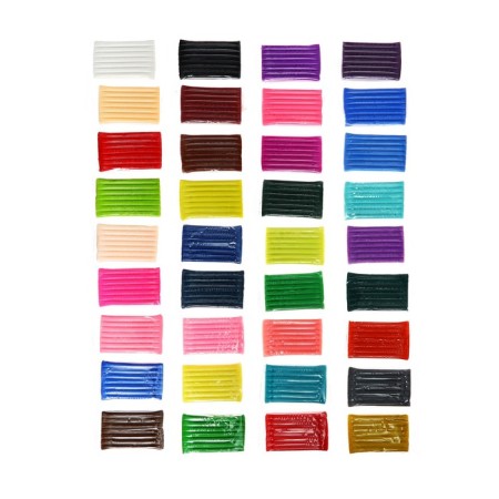 Plastic-polymer clay baked set, Brauberg, 36 colors x 20 g, with accessories-2