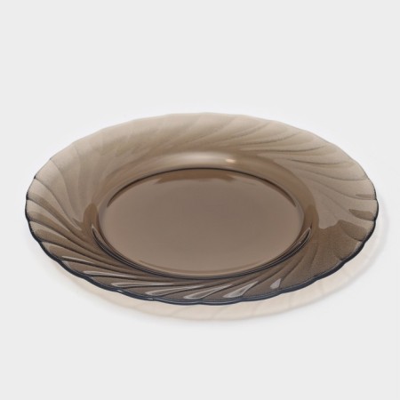 Glass Dessert Ocean Eclipse, D = 19.6 cm, brown color