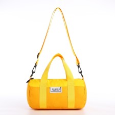 Youth bag with zipper, yellow color