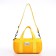 Youth bag with zipper, yellow color