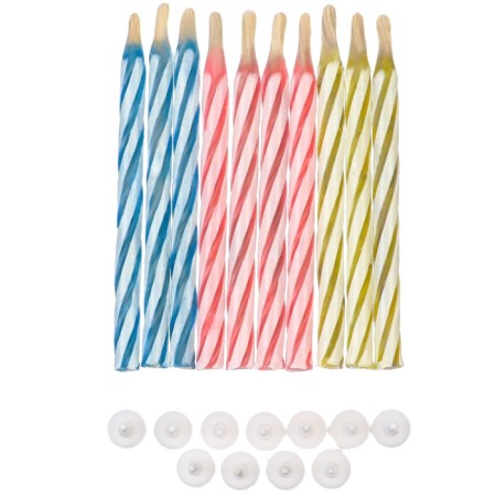 Set of candles untouched for a cake, 10 pcs, puppy patrol-4