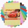Cardboard color with sparkles, A4, 10 sheets, 10 colors, non -unilateral, one -sided, in a package, 250 g/m², cars