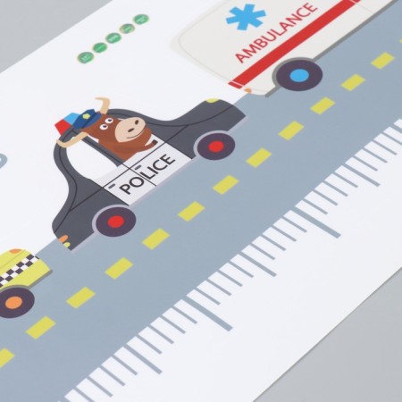 Sticker Plastic Interior Color Rostomer "Animals. Special Transport" 30x90 cm-2