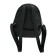 Women's backpack, genuine leather, black 23x12x26 cm