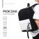 School textile school with pockets, 38x29x11 cm, black color