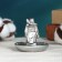 Bowling stand "Sage", silver, mix