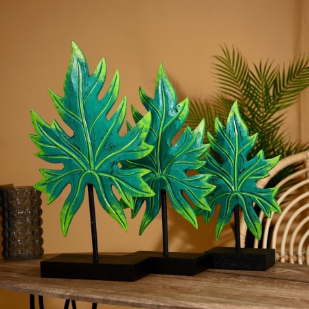 Interior decor "Leaves" Albezia (set 3 pcs) 55.50 and 40 cm-2
