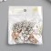 Decor for creativity plastic, rhinestones "Golden flower with bead" set 10 pcs 3x3 cm