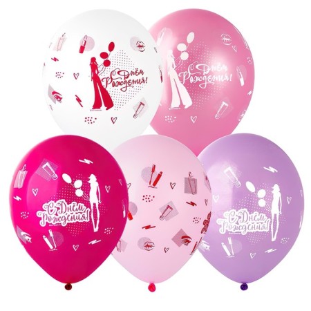 Shar Latex 12 "DR Beauty", silkography, set of 25 pcs.