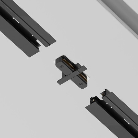 Direct connector for the built-in track system Technical tra002c-11b, 8x6x2 cm, black color-4