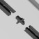 Direct connector for the built-in track system Technical tra002c-11b, 8x6x2 cm, black color