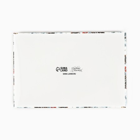 Folding box with a plastic lid "Snow Botany", 16.5 x 11 x 4 cm, New Year-2