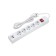 Düwi network filter, 5 outlets, 1.5 m, 10 A, PVS 3x0.75 mm2, with salary, 2USB, with curtains