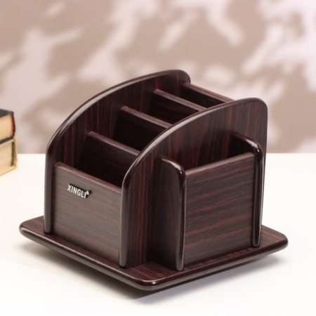Organizer 6 sections, a series of Zebrano with Kant Dark, rotation 15*18cm-1