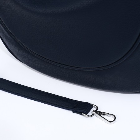 Load bag with lightning, external pocket, long belt, dark blue color-6