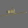 HIGHT INTERN MANTRA Paracuru, LED, 619LM, 3000K, 455x195x145 mm, brass color