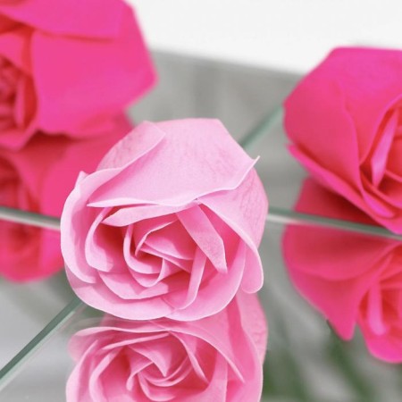 Soap roses, fuchsia and pink, set of 11 pcs.-5