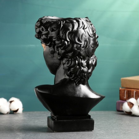 Vase "David" black with gold, 2.1 liters-3