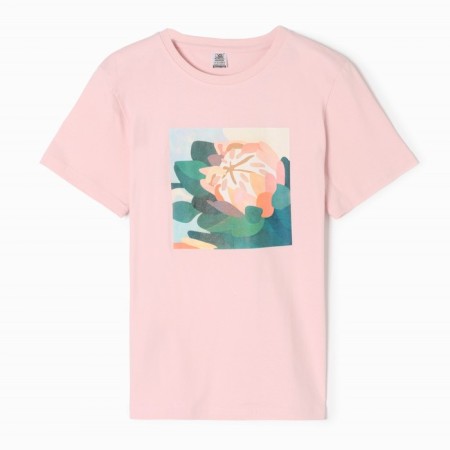 T -shirt female, color pink size 44-5