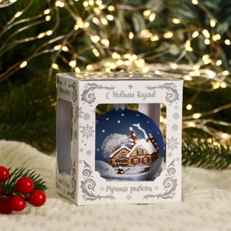 Ball "winter 2" 8.5 cm, mix-3