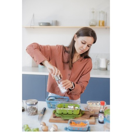 Container for baking, storage and carrying of products in the Smart Solutions cover, green color, 370 ml-5