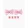 Hair bow 2 pcs, Krabi "Milot", 8 x 12.5 cm