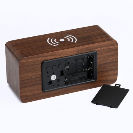 Clock - an alarm clock "number" desktop "desktop with a thermometer and wireless Qi charging-4