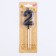 Candle in a cake on a “facet” skewer, number “2”, black, 5 cm