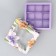 Box for sweets, confectionery packaging, 9 cells, “for you”, 14.7 x 14.7 x 3.5 cm