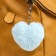 Fluffy on the ring "Heart" mix 11x10x4 cm