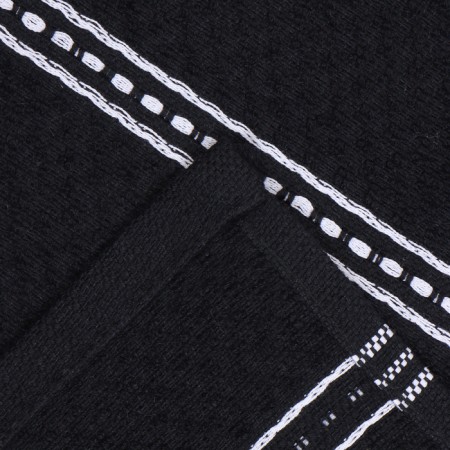 Ethel towel, col. Black, 38x63 cm, 100% HL, Makra-3