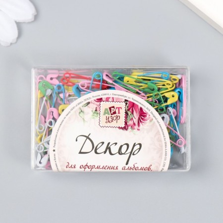 Set of decor for creativity "Pin" set 100 pcs color 2 cm 7.5x5x2 cm-4