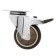 Furniture wheel Cappio d = 75, with a stop, rotary, soft move, tpr coating
