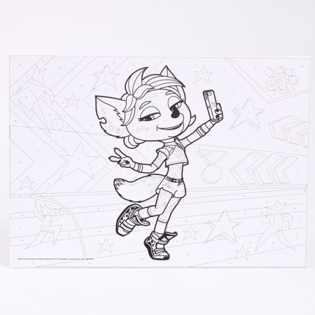 Picture for coloring by numbers “Match team”, 32.7 × 17 cm-3