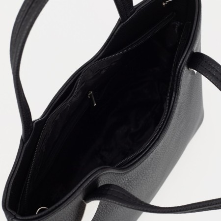Female bag Textura, tout, average size, black color-2