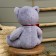 Soft toy "Bear Mishan", gray color, 32 cm
