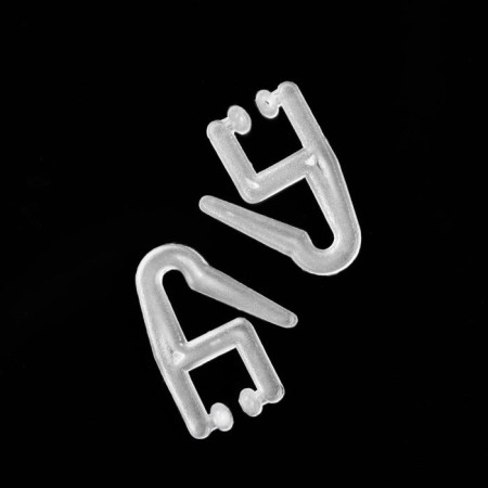 Hook for the curtains "Duck", 25x18x4 mm, d = 7 mm, plastic-1