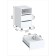 Mobile cabinet "Paris", 372 × 432 × 635 mm, white color
