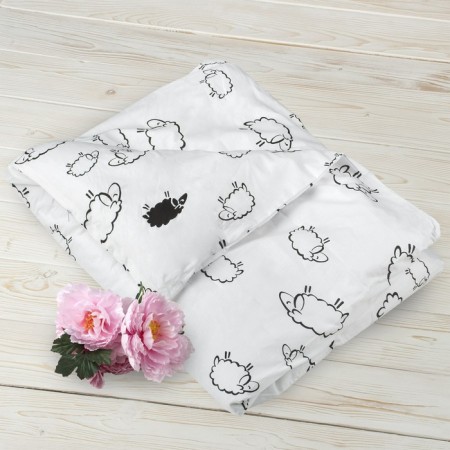 Milewood with a zipper, size 112 × 147 cm, sheep, calico