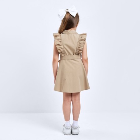 Baby Dressure KAFTAN, size 32 (110-116 cm), beige color-2