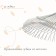 Fan, wire rakes, 22 teeth, galvanized, tuleyka 25 mm, without cuttings