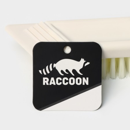 Universal Raccoon Breeze brush, in the same case with a scraper, 14 cm, color mix-4