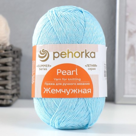 Yarn "Pearl" 50% cotton, 50% viscose 425m/100g (519-Venerin Bashmachki)