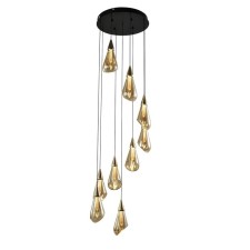 Светильник подвесной светодиодный Gerhort G52137/9BK+GD AMB, 9хLED, 250х40х40 см