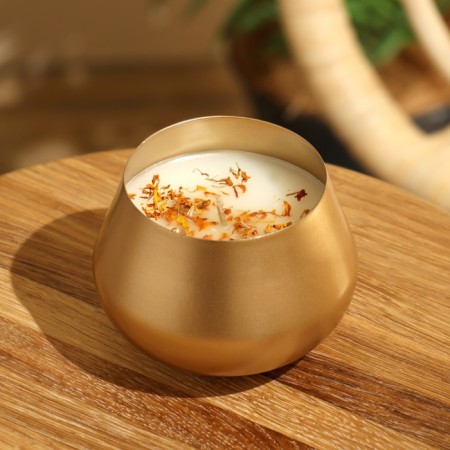 Aromatic candle in a jar of 300 g, Marigold-1